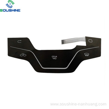 automotive air conditioning black membrane switch